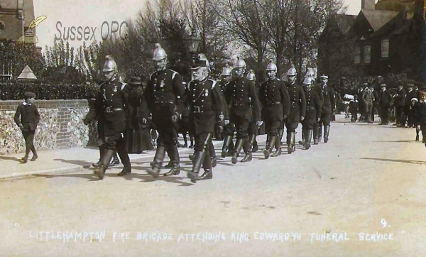 Image of Littlehampton - Edward VII Funeral - Fire Brigade